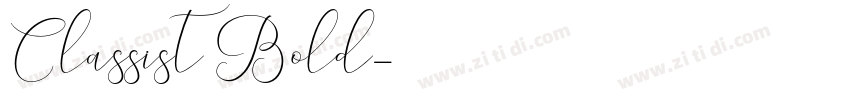 Classist Bold字体转换